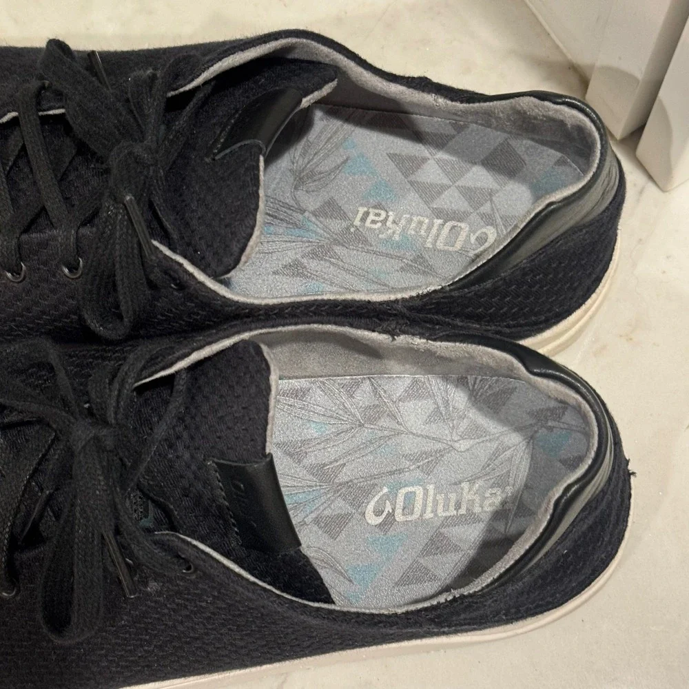OluKai‎ Lae'ahi Li Sneaker Mens 11.5 Black Drop-In Heel 10445-LRLR Boat Fishing
